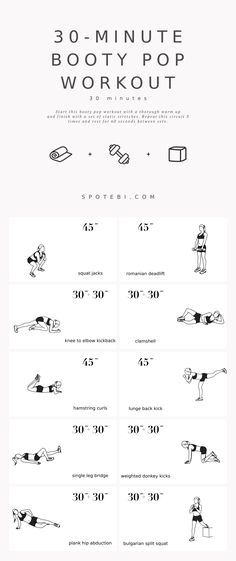 an info sheet showing how to do the same workout for each person in their life