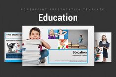 the education brochure is ready to be used as a powerpoint presentation template