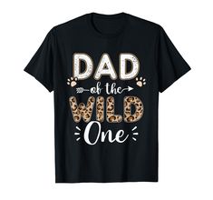 PRICES MAY VARY. Dad of the wild one birthday girl for all celebrating a jungle animal zoo themed party for a cute princess girl or toddler daughter with matching family members Lightweight, Classic fit, Double-needle sleeve and bottom hem Zoo Themed Party, Wild One Birthday Girl, The Wild One, Wild One Birthday, Jungle Animal, Cute Princess, Family Party, Princess Girl, Girl First Birthday