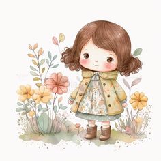 Foto há uma menina de pé na grama com fl... | Premium Photo #Freepik #photo #grama #flores #menina #pouco Baby Girl Illustration, Colored Pencil Artwork Ideas, Birthday Girl Quotes, Girl Cartoon Characters, Colored Pencil Artwork, Man Photography, Motion Design Animation, Chibi Characters, Cartoon Images