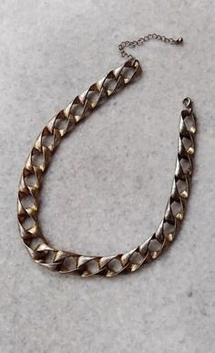 Necklace Big, Metal Necklace, Metal Necklaces, Gold Tone Metal, Vintage Gold, Gold Tones, Chain, Free Shipping, Best Deals