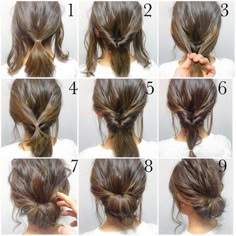 Messy Updo Tutorial, 5 Minute Hairstyles, Morning Hair, Fishtail Braid, Peinados Fáciles Para Cabello Corto, Work Hairstyles, Penteado Cabelo Curto, Hair Photo, Hair Dos