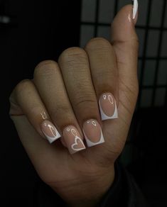 Square Nail Designs, French Acrylic Nails, Unique Acrylic Nails