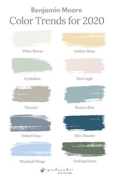 the best paint colors for walls and ceilings in different shades, from white to blue