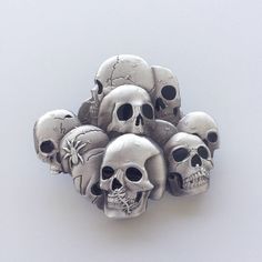 Pile Of Skulls Belt Buckle Pile Of Skulls, Skull Belt Buckle, Skull Clothing, Men Belt, Mens Belts, Belt Buckle, Belt Buckles, Heavy Metal, Zinc Alloy