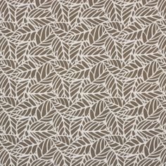 a brown and white wallpaper with leaves on it