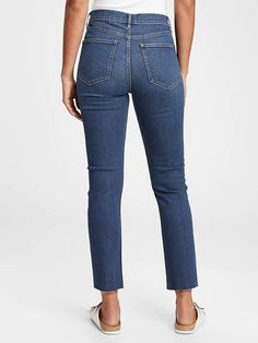 High Rise Vintage Slim Jeans with Washwell | Gap Classic Fitted Gap Bottoms, Gap Classic Mid-rise Bottoms, Classic Mid-rise Gap Bottoms, Classic Mid-rise Bottoms By Gap, Gap Fitted Jeans For Fall, Slim Fit Gap Jeans For Fall, Fitted Gap Jeans For Fall, Gap Classic Mid-rise Jeans, Classic Mid-rise Jeans By Gap