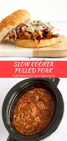 slow cooker pulled pork with vegetables and gravy