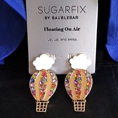 Style Yourself Fabulous With The Sugarfix By Baublebar Floating On Air Drop Earrings. This Whimsical Pair Features A Smattering Of Colorful Crystal And A Playful Silhouette That Pairs Perfectly With Everything Already In Your Wardrobe. Dimensions (Overall): .6 Inches (L), 2.27 Inches (W) Closure Type: Post Material: Brass Floating Earrings, Wardrobe Dimensions, Yes Way Rose, Mickey Earrings, Mickey Mouse Pumpkin, Minnie Mouse Earrings, Baublebar Earrings, Silver Statement Earrings, Beaded Tassel Earrings