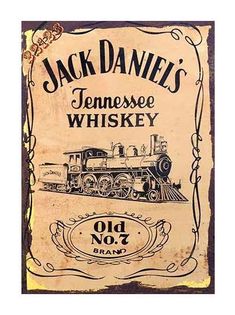 an old no 7 jack daniels tennessee whiskey sign