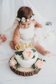 Baby Girl 1st Birthday Cake Ideas, Girl Cake Smash Ideas, Baby First Birthday Photo Shoot, 1st Birthday Photo Shoot Ideas, Baby Girl Cake Smash, First Birthday Girl