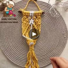 a video demonstrating how to crochet an ornament