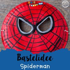 bastelidee, party, geburtstagsparty, geburtstag, spielen, feiern, feier, geburtstagsfeier, kindergeburtstag, kind, spielspass, mottoparty, unterhaltung, basteln,inspiration, spiderman, spinnennetz, spinne, marvel Paper Plate Spider, Spiderman Craft, Paper Plate Masks, Spider Man Mask, Hero Crafts, Spiderman Mask, Superhero Crafts, Paper Plate Crafts For Kids, Christmas Crafts For Toddlers