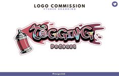 the logo for an upcoming video game,'ogging dooooi'is shown