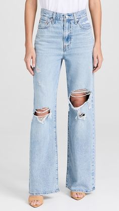 Levi's Ribcage Wide Leg Jeans | Shopbop Levis Jeans Outfit, Levi's Ribcage, Flamboyant Natural, Levis Ribcage, Fashion Director, Basic White Tee, High Rise Wide Leg Jeans, Trendy Jeans, Natural Women