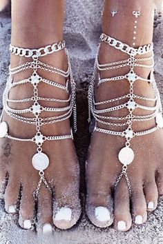 Details: Material: Alloy Style: Daily, Fashion Pattern Type: Solid Element: Patchwork Accessories: Anklet Tips:Due to the many variations in monitors, the color in the image could look slightly different, please take physical design and color shall prevail.Please allow 0.4"-1" differs due to manual measurement. Boho Barefoot Sandals, Henne Tattoo, Coin Anklet, Beachy Jewelry, Ankle Chain, Bohol