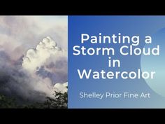 painting a storm cloud in watercolor