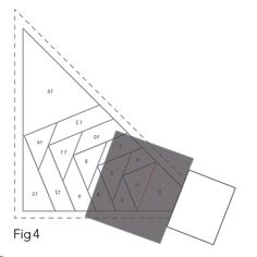 the diagram shows how to draw an angled triangle in three different ways, with one side facing