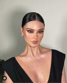 Wedding Makeup For A Black Dress, Natural Makeup Looks For Brown Eyes, Trendy Eyeliner, Skincare Shopping, Makeup 2023, Sultry Makeup, Classy Makeup, Glam Wedding Makeup, Formal Makeup