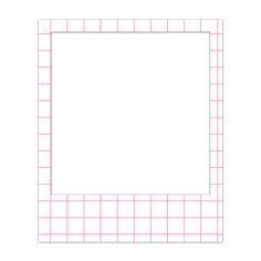 a square frame with pink squares on the bottom and one line in the middle, as if