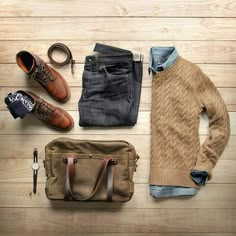 Dreams Photo, Mode Tips, Outfit Grid, Chambray Top, Dress Well, Well Dressed Men, Mens Fall, Gentleman Style, 가을 패션