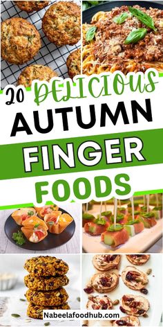 20 delicious autumn finger foods that are perfect to eat for lunch or dinner, and also as an appetizer