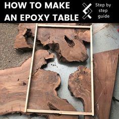 how to make an epoxy table with step by step instructions for beginners