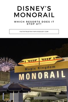 disneyland's monorail which resort does it story at?