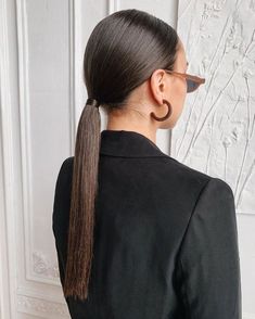 Cinnamon Hair, Half Updo Hairstyles, Pony Hairstyles, Fall Hair Color Trends, Fall Hair Trends, A Ponytail, Paris Mode, Low Ponytail