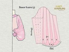 an image of a sewing pattern for a blouse or top that is not in the shape of a dress