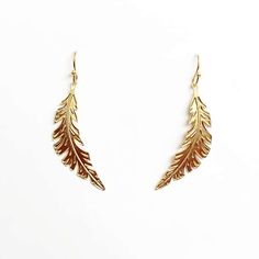 Hulu ʻekekeu is the Hawaiian word for feather. Our light-weight, whimsical feather earrings are 14k gold or silver plated on brass. Length: 1.25" Designed & made by Leighton Lam Designs in Hawaii. Feather Earrings Silver, Hawaii Usa, Feather Earrings, Gold Earrings, Silver Plate, Silver Plated, Hawaii, Plating, Brass