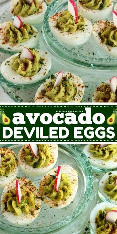 You can't go wrong with the best avocado deviled eggs with no mayo! Add this to your Easter appetizer ideas and enjoy the quick and easy deviled eggs filled with creamy avocado mashed with egg yolks, cilantro, and lime juice. A tasty and healthy treat! Easter Appetizer Ideas, Egg Recipes Healthy, Avocado Deviled Eggs Recipe, Easter Appetizer, Devilled Eggs Recipe Best, Appetizer Platter, Avocado Deviled Eggs, Easy Egg Recipes, Deviled Eggs Easy