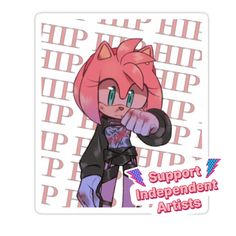 Decorate laptops, Hydro Flasks, cars and more with removable kiss-cut, vinyl decal stickers. Glossy, matte, and transparent options in various sizes. Super durable and water-resistant. Amy Rose X MAMAMOO HIP crossover Sonic Pictures, Shadow And Amy, Amelia Rose, Amy The Hedgehog, Sonic And Amy, Sonic Fan Characters, Sonic 3, Blue Hedgehog, Sonic Franchise