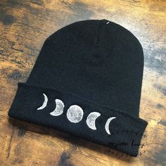 Black Embroidered Beanie, One Size Fits Most, Black Embroidered Beanie Cap, Black Embroidered Beanie Hat, Black Embroidered Beanie One Size, Black Embroidered Beanie For Winter, Black Embroidered Beanie, Cute Black Beanie Hat, Cute Black Beanie (one Size Fits Most), Cute Black Beanie (one Size)