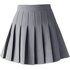 New With Tags Size Large Gray Women's High Waist Pleated Mini Skirt Skater Tennis Skirt Invisible Side Zipper Closure, High Waist.High Quality Polyester Fabric, Suitable For Casual Daily Wear Lining Shorts Inside,Pleated Mini Skirt, Multi Solid Color:White/Black/Light Blue/Rose Red/Pink/Navy Blue/Grey.The Short Skirt Is Perfect For Cheerleader Cosplay , Also Plenty Of Fashion Girl Wear It For Tennis Skirt . Even More It Is Easy To Match With Other Clothes,Such As Women`S Short White Shirt ,T Shirt,The Sweater ,Baseball Uniform And The Comes From A Smoke Free And A Pet Free Home Grey Tennis Skirt, Light Grey Skirt, Skater Skirt Outfit, Pleaded Skirt, Grey Pleated Skirt, Blue Pleated Skirt, Grey Sweater Dress, Golf Skirts, Gray Skirt