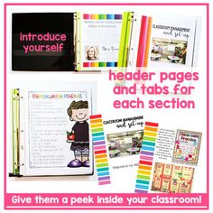 the teacher's guide to help students learn how to use their classroom materials and teach them