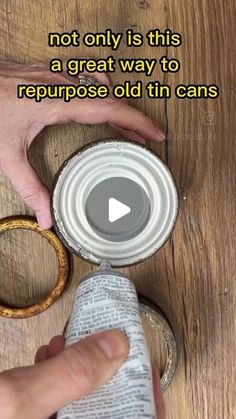 Old Spice Tins Repurposed, Tin Can Gift Packaging, Rustic Tin Can Decor, Sardine Can Crafts Tin Art, Reuse Repurpose Upcycling, What To Do With Tin Cans, Jars Recycling Ideas, Tin Lids Diy Ideas, Tin Can Bird Feeders Diy