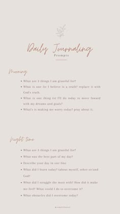 Daily Journal Questions Night, God Journaling Prompts, Ways To Journal Daily, Night Time Gratitude Journal, Christian Morning Journal, Nightly Journal Prompts Christian, Christian Journal Prompts Night, Night Time Journal Prompts Christian