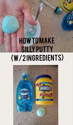 how to make sully putty w / 2 ingredients on the counter for cleaning