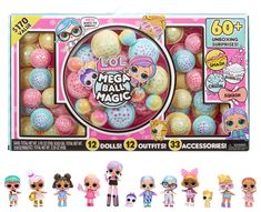 LOL Surprise Mega Ball Magic w/ 12 Collectible Dolls, 60+ Surprises, 4 Unboxing Experiences, Squish Sand, Bubbles, Gel Crush, Shell Smash, Limited Edition Doll - Walmart.com Surprise Ball, Bubble Party, Mix & Match, Surprise Baby, Magic Box, Unboxing Experience, Frozen Disney, Novelty Toys, Lol Dolls