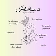 Signs Your Intuition Is Strong, Signs Of Intuition, Woman’s Intuition, How To Strengthen Intuition, What Is Intuition, Witches Intuition, High Intuition, Intuition Exercises, Gut Feeling Quotes