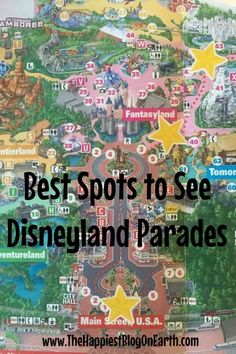 the best spots to see disneyland and parades