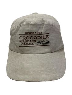 Details Item Brand : Crocodile Condition :Great Size : One Size Fit All Please read our shop policies carefully before buying.. Thanks for visit our shop.. color may be slightly different from the original color due to lighting and background factors Crocodile Hat, Hat Cap, Shop Policies, Trucker Cap, Favorite Things Gift, One Size Fits All, Caps Hats, Accessories Hats, Bathing Beauties