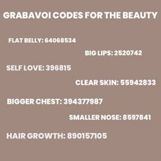 Switchwords For Clear Skin, Switchword For Beauty, Grabovoi Codes Beauty, Grabovoi Codes Hair Growth, Grabovoi Codes For Beauty, Beauty Switchwords, Big Lips Affirmations, Switch Words For Beauty, Small Nose Affirmations