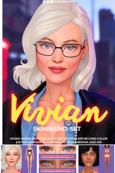 an animation character with glasses and blonde hair, in the style of virtual avatars