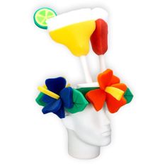 "Get this Awesome Margaritas and Hibiscus Hat Today! This Margaritas and Hibiscus Hat will definitely make you stand out at your next Party, Wedding, Corporate Event, Birthday, Quinceanera, or Halloween Party! Product Details: ✓Made in the USA ✓Handmade ✓High Quality Foam ✓One Size Fits Most ✓Customizable to your preferences \"This is where your party starts\". Give your next party a new life and rediscover your youth with Foam Party Hats. Foam Party Hats Guarantee At Foam Party Hats we believe Fun Summer Party Costume Hats And Headpieces, Summer Party Novelty Costume Hats, Novelty Summer Party Costume Hats And Headpieces, Fun Summer Party Mini Hats, Novelty Costume Hats And Headpieces For Summer Party, Novelty Summer Party Hats, Summer Carnival Costume Headband, Carnival Summer Headband Costume Hat, Playful Mini Party Hats For Summer