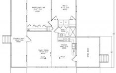 the first floor plan for a house with two levels and an upstairs living room area