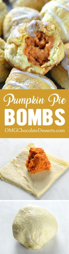 Pumpkin Pie Bombs are really fun and easy recipe and perfect way to start fall baking season. Weight Watcher Desserts, Dessert Oreo, Mark Cuban, Pumpkin Pies, Desserts Vegan, Low Carb Dessert, Oreo Dessert, Pumpkin Dessert, Fall Baking