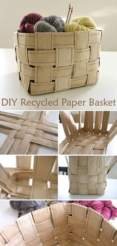 this is an image of a basket made out of cardboard