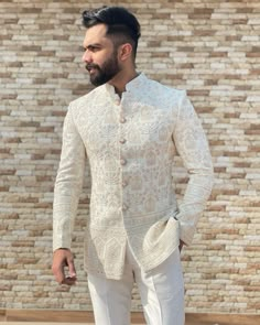 Mens Shadi Outfit, Shadi Suits For Men, Shadi Dresses For Boys, Walima Outfit For Men, Bandgala Suit For Men, Sadri Kurta For Men, Bandgala For Men, Jodhpuri Suits For Men Wedding, Indo Western Outfits For Men